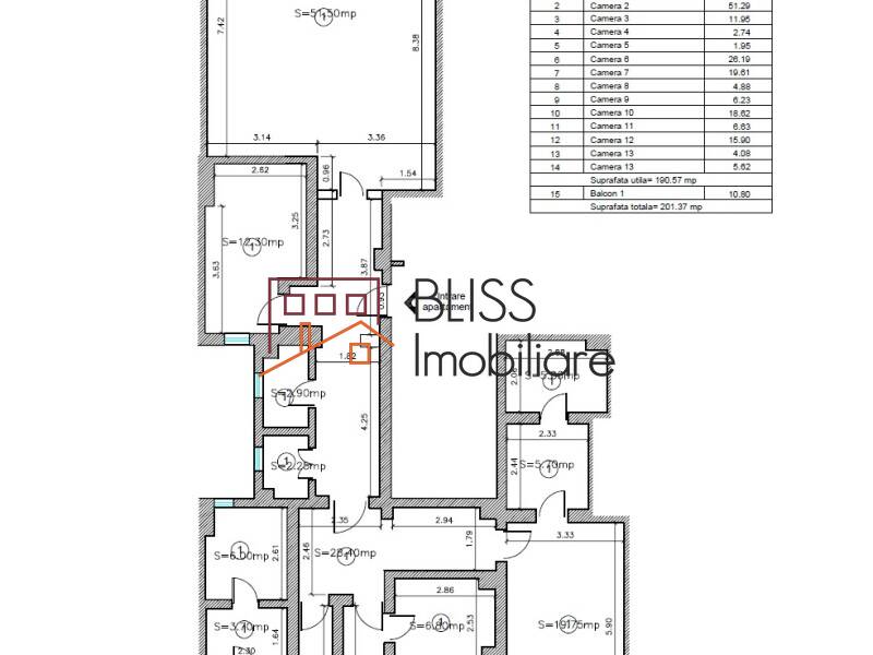 Apartament de Inchiriat Herastrau | Nordului - 4 Camere - ID:47380 | Bliss Imobiliare / Photo 12 - BLISS Imobiliare