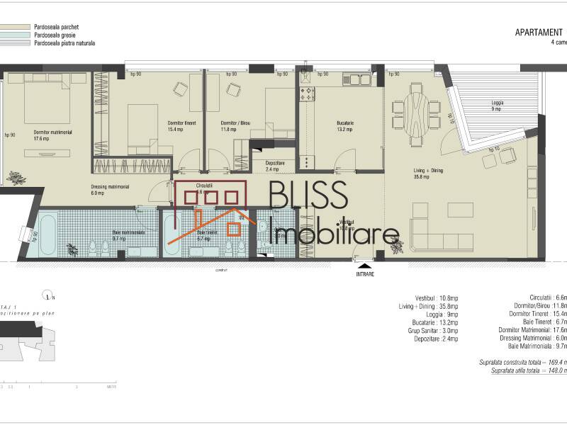 Apartment for Rent Iancu Nicolae | Pipera, Bucharest / Ilfov - 3 Bedroom - ID:100328 | Bliss Imobiliare / Photo 25 - BLISS Imobiliare