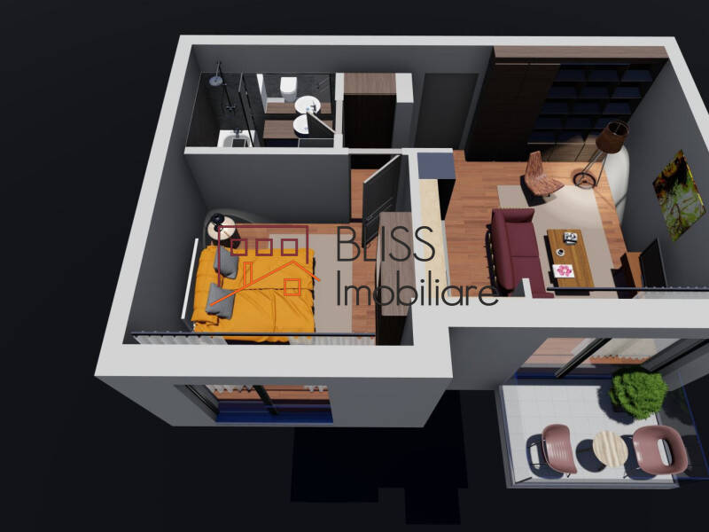 Apartment for Rent Unirii, Bucharest - 1 Bedroom - ID:100347 | Bliss Imobiliare / Photo 17 - BLISS Imobiliare