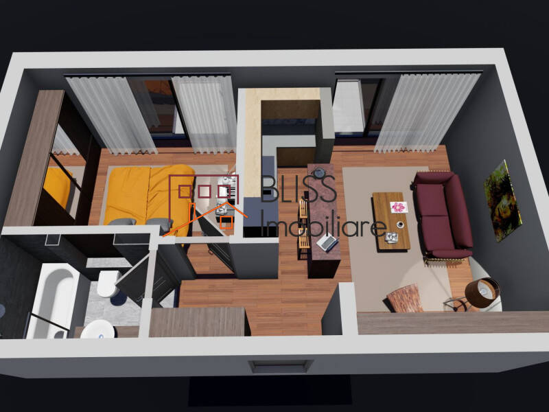 Apartment for Rent Unirii, Bucharest - 1 Bedroom - ID:100477 | Bliss Imobiliare / Photo 19 - BLISS Imobiliare