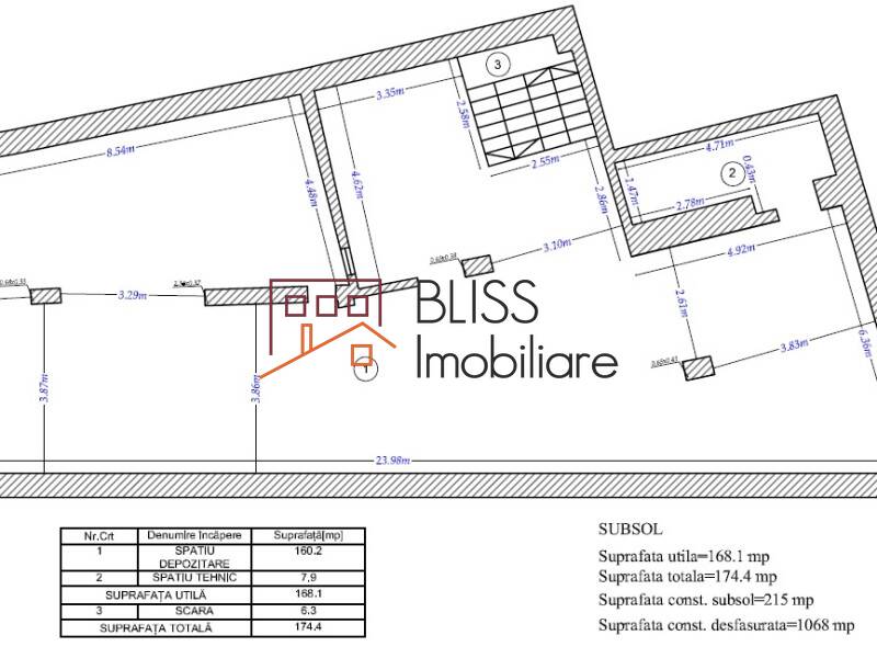 spațiu de birouri de Inchiriat Piata Victoriei - 2 Camere - ID:102367 | Bliss Imobiliare / Photo 5 - BLISS Imobiliare