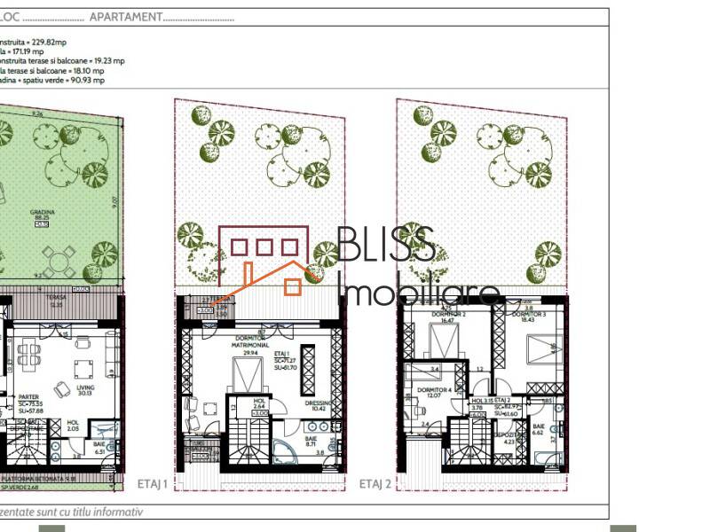 Triplex apartment for Sale Iancu Nicolae | Pipera, Bucharest / Ilfov - 4 Bedroom - ID:104846 | Bliss Imobiliare / Photo 5 - BLISS Imobiliare