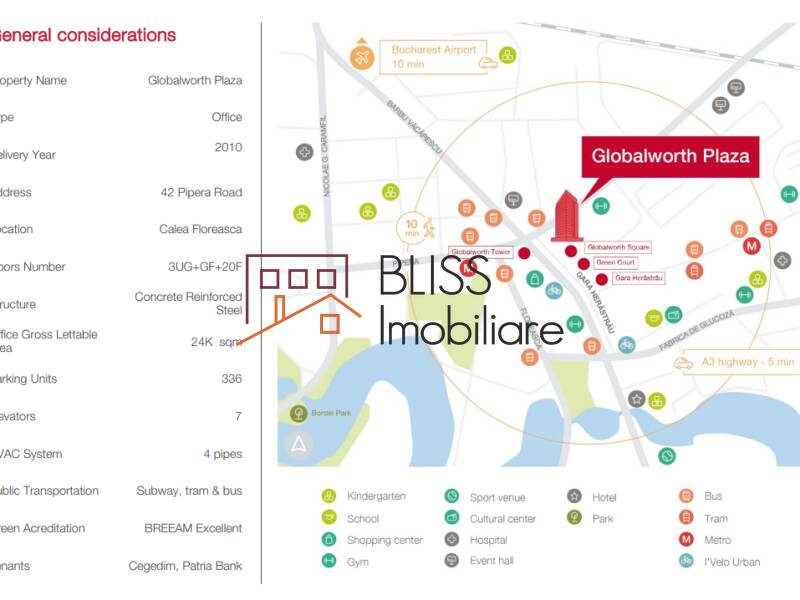 spațiu de birouri de Inchiriat Aviatiei | Promenada mall | Metro Pipera - ID:105256 | Bliss Imobiliare / Photo 13 - BLISS Imobiliare