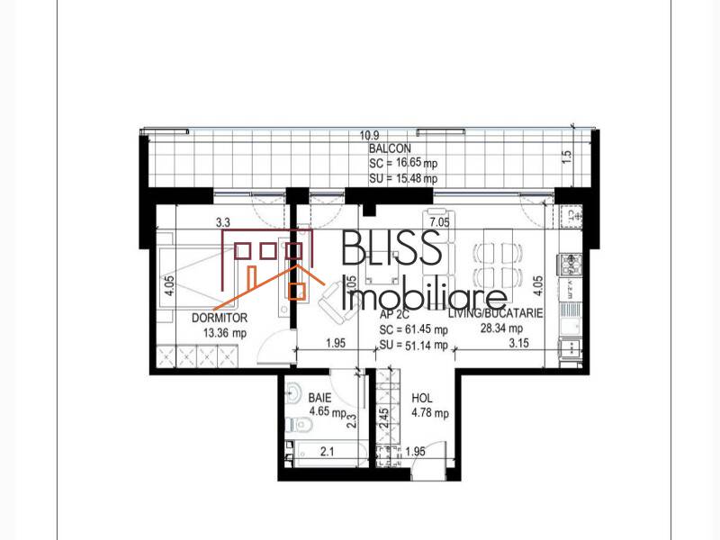 Apartament Nou 2 Camere Iancu Nicolae | Bliss Imobiliare / Photo 12 - BLISS Imobiliare