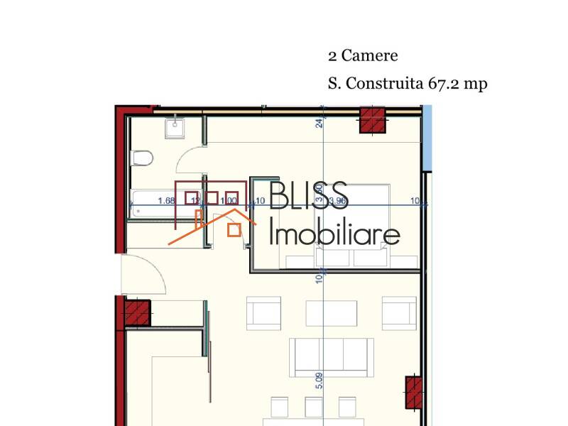 Apartament de Vanzare KM 0 | Ultracentral - 2 Camere - ID:105828 | Bliss Imobiliare / Photo 11 - BLISS Imobiliare